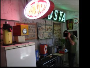 neon, neonreklám neonfény közért daráló retro